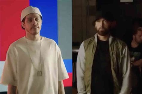 Watch Eminem Features In Pete Davidson Final Snl Skit Video