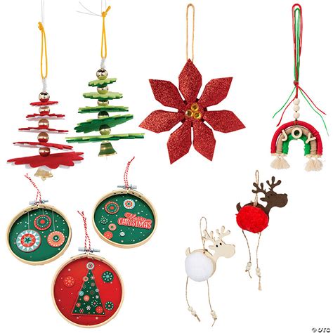 Bulk Makes 48 Christmas Tree Ornament Craft Kit Assortment