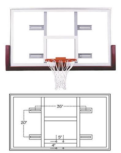 Unbreakable Conversion Glass Basketball Backboard Basketball