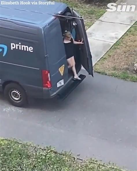 The Sun On Twitter Amazon Driver Fired After Woman Is Spotted Getting