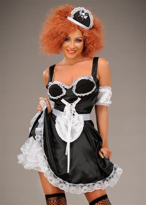 Womens Rocky Horror Style Magenta Maid Costume 31212 RH Struts