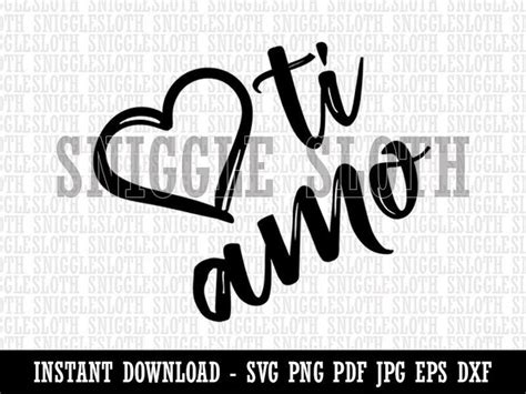 i love you in italian ti amo heart clipart instant digital etsy clip art i love you love you