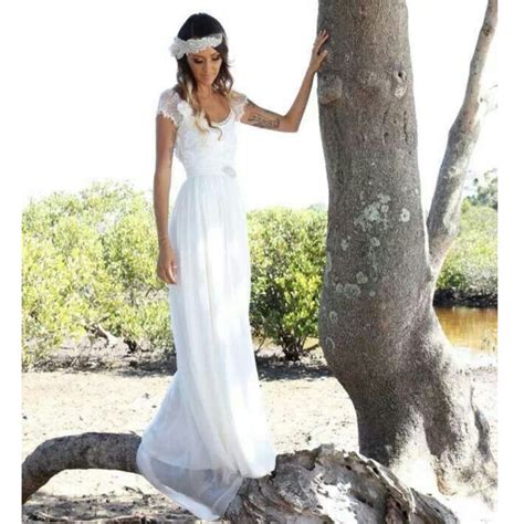2014 Fashion Bohemian Style Beach Wedding Dresses Short