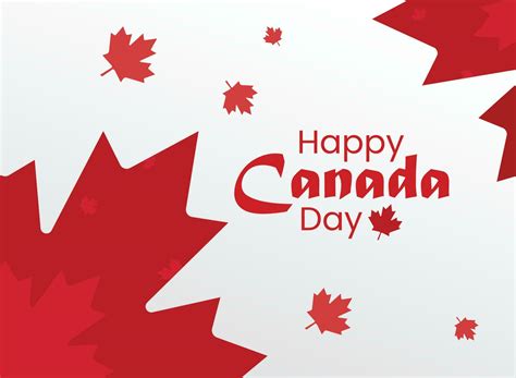 Happy Canada Day Banner Design Vector Art At Vecteezy