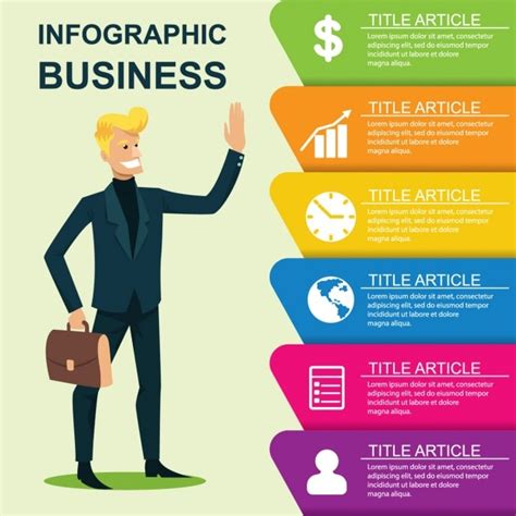 Free Vector Business Infographic Template