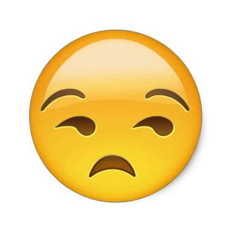 Unamused Face Emoji Emojiprints