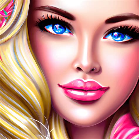 Tanned Blonde Goddess Barbie Graphic · Creative Fabrica