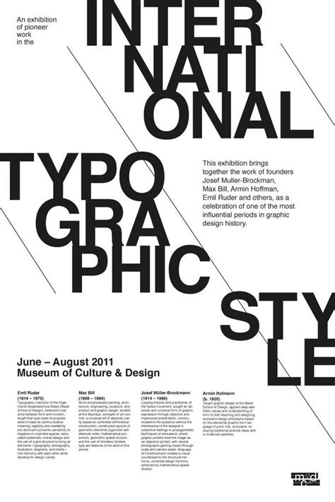 Exam Preparation International Typographic Style Typography Design