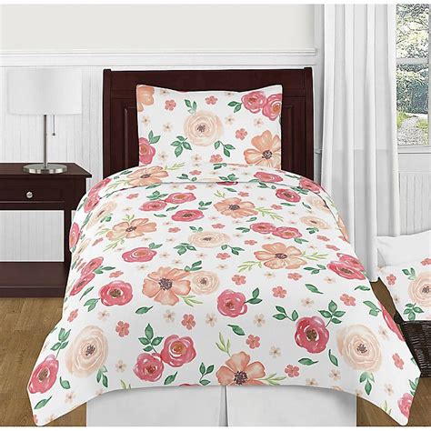 The design uses exclusive brushed microfiber fabrics that are machine washable for easy care. Sweet Jojo Designs® Watercolor Floral Bedding Collection ...