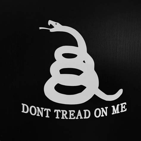 Dont Tread On Me Decal Dont Tread On Me Silhouette Projects