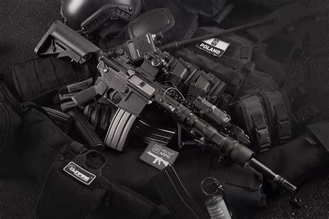 Hd Wallpaper Grayscale Photo Of Black M4a1 On Magazines Ammo