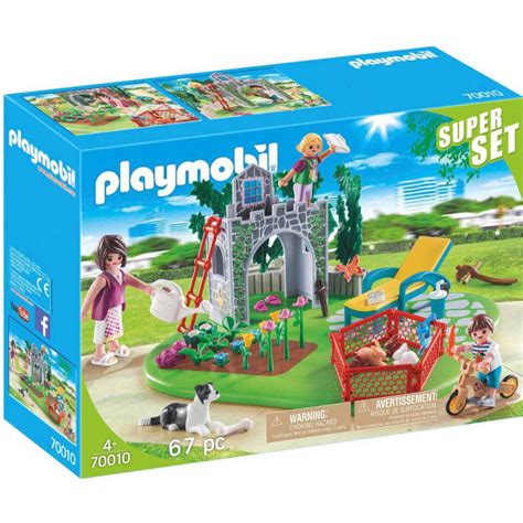 Playmobil Superset Familia En El Jardín 70010