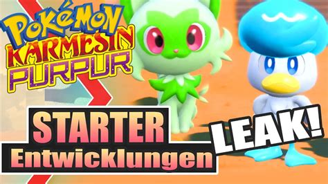 Starter 3stufe Entwicklung Für Pokémon Karmesin And Pokémon Purpur