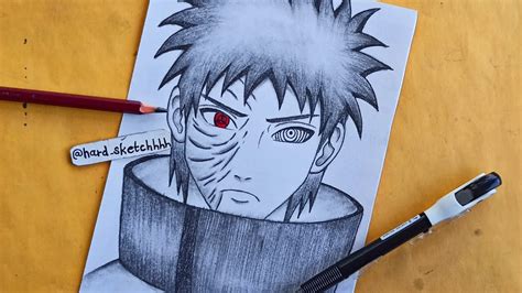 How To Draw Obito Uchiha Naruto Easy Draw Akatsuki Obito Uchiha