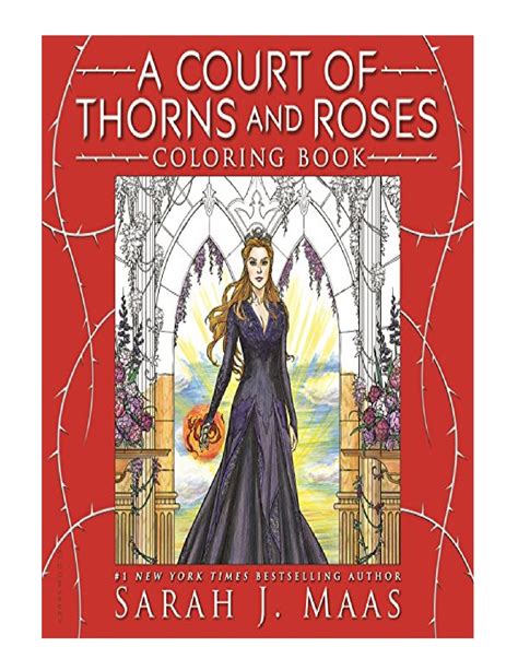 A Court Of Thorns And Roses Coloring Book Ariklambadi123 Page
