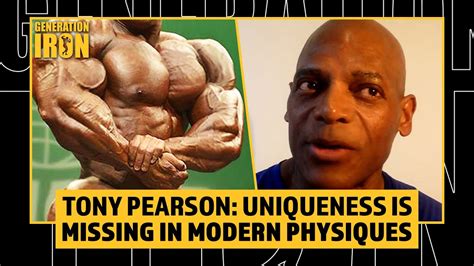Tony Pearson Uniqueness Is Missing From Pro Bodybuilding Physiques Today YouTube