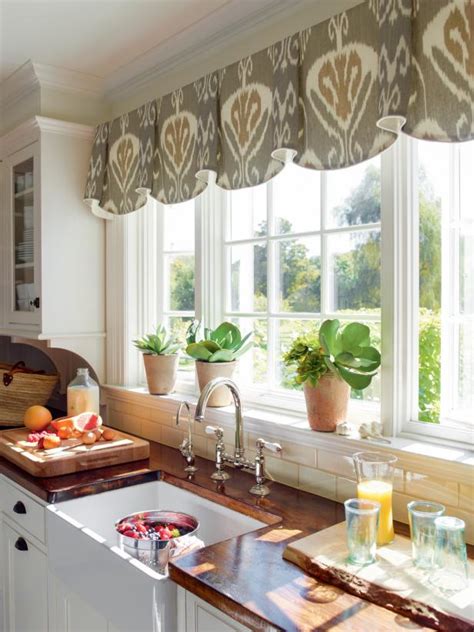 Creative Kitchen Window Treatments Hgtv Pictures And Ideas