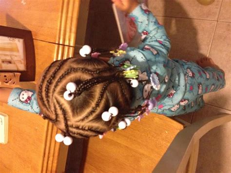 Mixed Hairstyles Braids And Barrettes Mixed Kids Hairstyles Cute