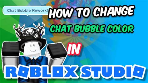 How To Change The Chat Bubble Color In Roblox Studio Youtube
