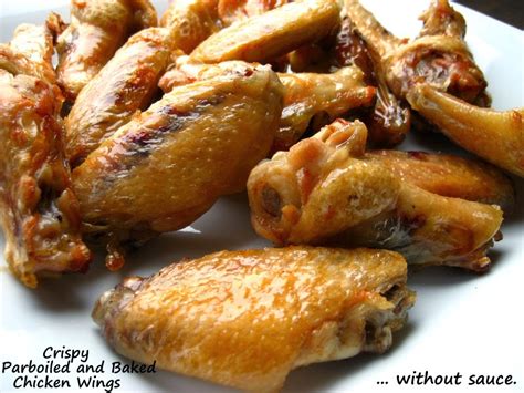 Tender, juicy baked chicken wings coated in a mouthwatering homemade dry rub that will have your tastebuds singing! Home Cooking In Montana: CRISPY Parboiled Baked Chicken Wings(I)... with Korean Sauce and Bonus ...