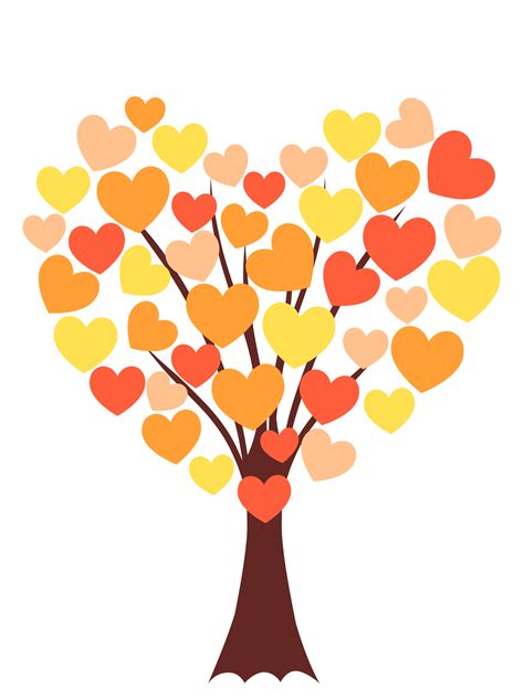 Heart Autumn Tree Free Stock Photo Public Domain Pictures