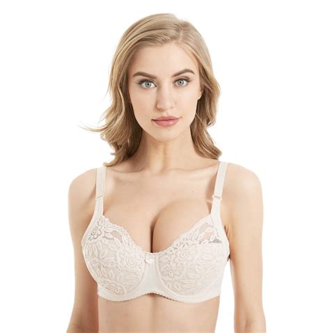 Womens Push Up Lace Bras Of Full Size34c 46f Comfort Underwire Padded Lift Up 2 Pack Amazon