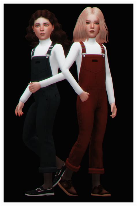 October Overalls Sims 4 Cc Kids Clothing Sims 4 Toddler Sims 4 Children