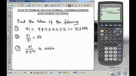 Ti 83 Tutorial Combination Permutation Factorial Youtube