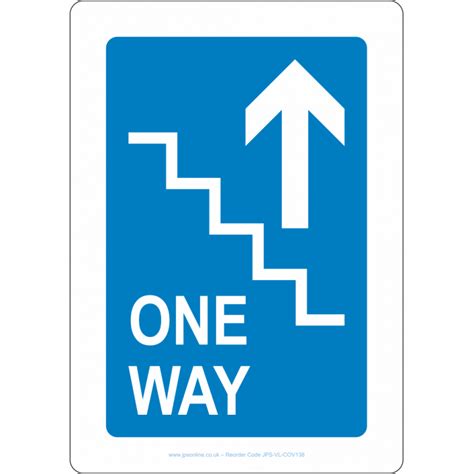 One Way Arrow Up Sign Jps Online