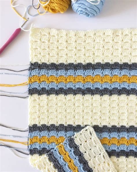 Crochet Boxed Block Stitch Blanket Daisy Farm Crafts