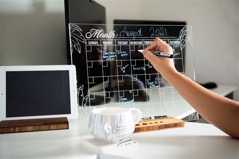 Engraved Laser Cut Acrylic Calendars And To Do Lists By Left Etsy