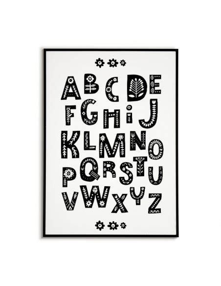 Poster Alphabet With Letters Educational Poster For Children