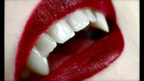 How To Apply Vampire Fangs Youtube