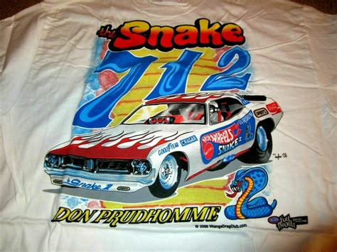 Signed Don The Snake Prudhomme Autographed Hot Wheels 71 Cuda Large T