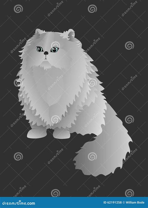persian cat vector illustration stock illustration image 62191258