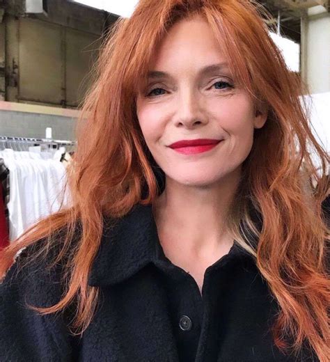 Michelle Pfeiffer Shows Off Her Cherry Red Hair From New Movie