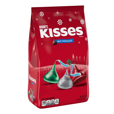 Hershey S Kisses Holiday Milk Chocolate Candy Bag Oz Walmart Com Walmart Com