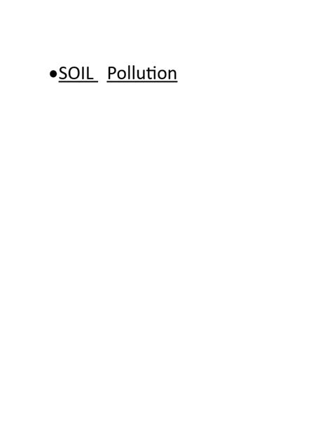 Soil Pollution Pdf