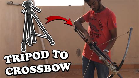 Turning A Tripod Into A Crossbow Diy Tutorial Youtube