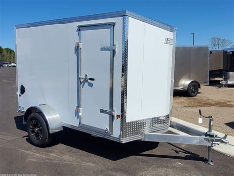 Cargo Trailer 2020 E Z Hauler 6x10 Enclosed Cargo White Trailersusa