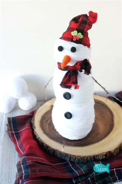 They don't all have to be in the same room, but can be things you do that makes the. No-Knit, No-Sew Cute Snowman Craft Tutorial | Yarn Ball ...