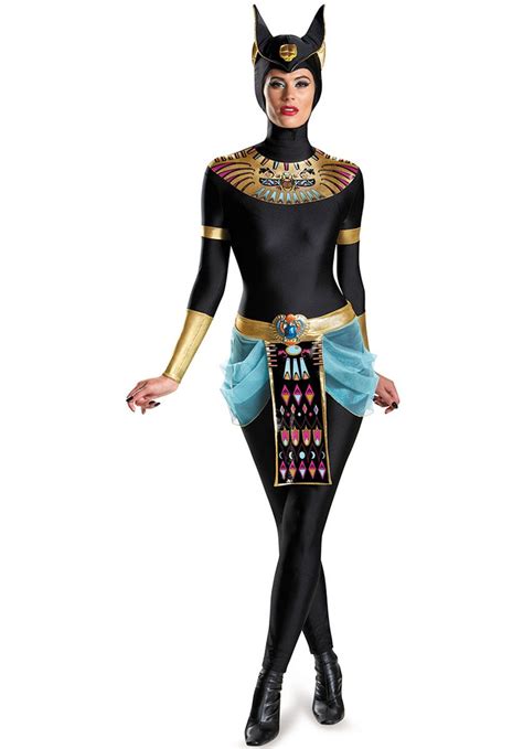 Egyptian Kitty Goddess Costume In Black Blue Gold Egyptian Costume Goddess Costume Costumes