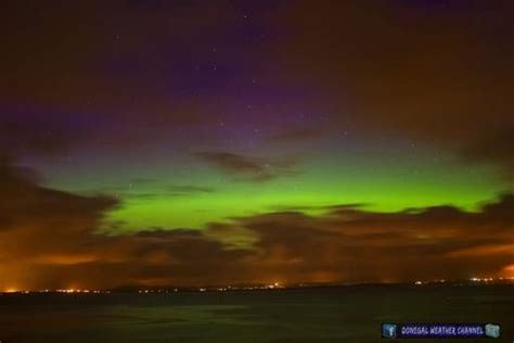 The Northern Lights Or Aurora Borealis Pictured Over Donegal By