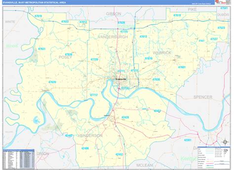Maps Of Evansville Metro Area Indiana
