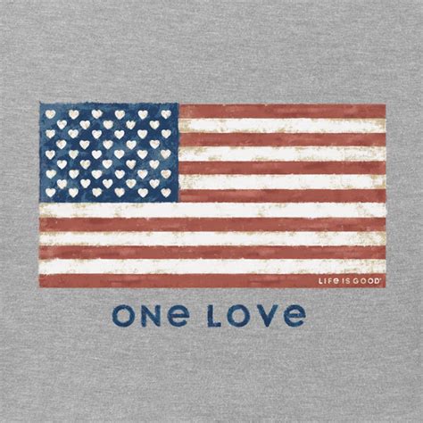 women s one love flag crusher tee life is good® official site