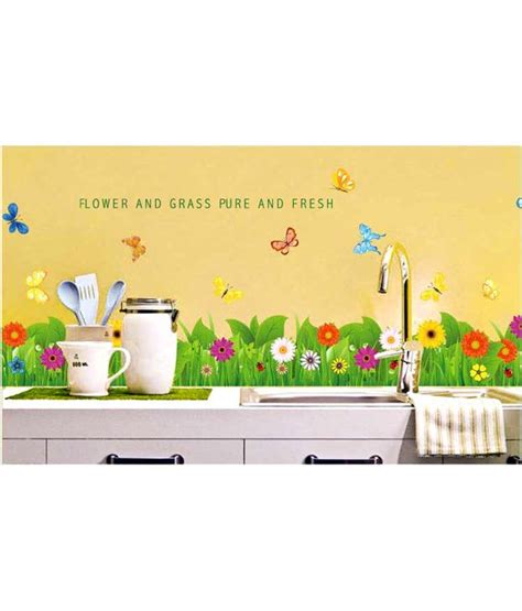 WOW INTERIORS AND DECORS Flower & Grass Wall Stickers - Buy WOW INTERIORS AND DECORS Flower ...