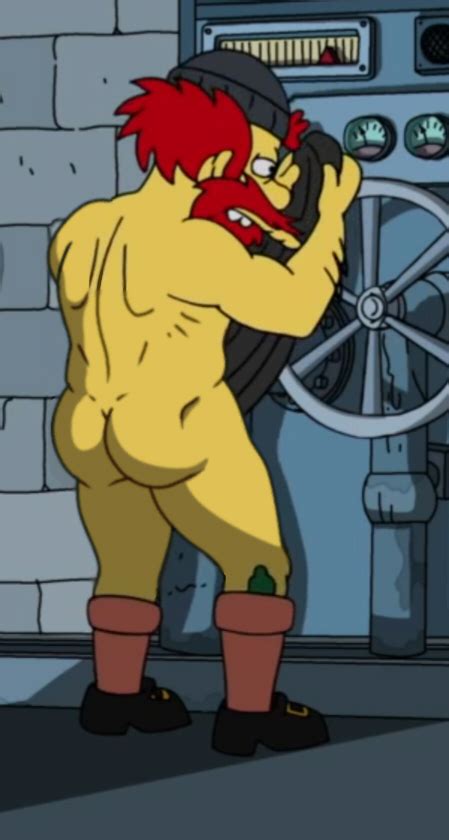 Rule 34 Ass Full Body Groundskeeper Willie Male Male Only Naked Footwear Simpsons 4131915