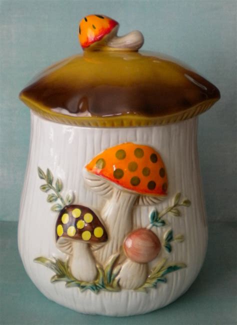 Image Detail For Vintage Merry Mushrooms Cookie Jar By Retrorubbish On