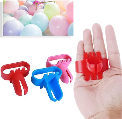 Aohcae 3pcs Balloon Tying Tool Tying Clips Knots For Helium Balloons Blowertieing Knot Device