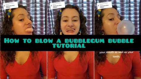 How To Blow A Bubblegum Bubble Tutorial Youtube